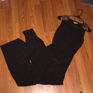 XS Charlotte Russe black pants romper